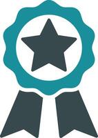 Star icon symbol image for rangking or rating reward vector