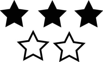 Star icon symbol image for rangking or rating reward vector