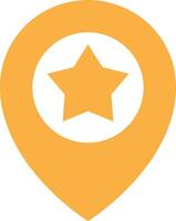 Star icon symbol image for rangking or rating reward vector