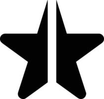 Star icon symbol image for rangking or rating reward vector