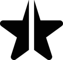 Star icon symbol image for rangking or rating reward vector