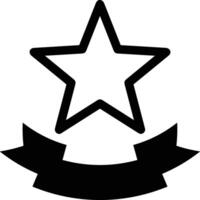 Star icon symbol image for rangking or rating reward vector