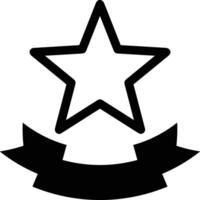 Star icon symbol image for rangking or rating reward vector