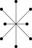 Star icon symbol image for rangking or rating reward vector