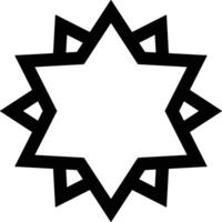 Star icon symbol image for rangking or rating reward vector