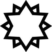 Star icon symbol image for rangking or rating reward vector