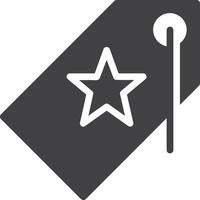 Star icon symbol image for rangking or rating reward vector