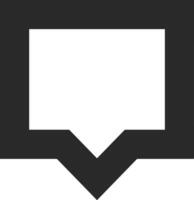 Comment icon image for element design of chat and communication symbol vector