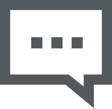 Comment icon image for element design of chat and communication symbol vector