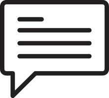 Comment icon image for element design of chat and communication symbol vector