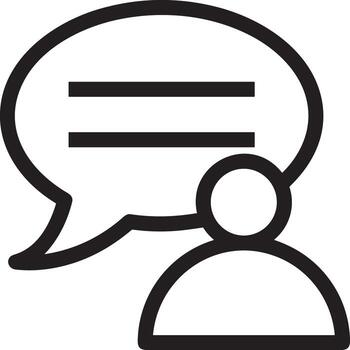 Comment icon image for element design of chat and communication symbol vector