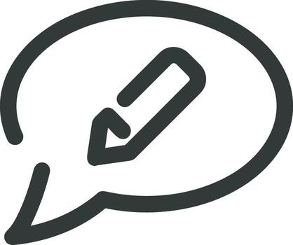 Comment icon image for element design of chat and communication symbol vector