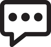 Comment icon image for element design of chat and communication symbol vector