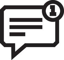 Comment icon image for element design of chat and communication symbol vector