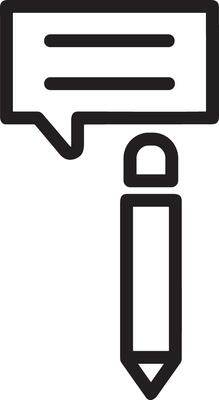 Comment icon image for element design of chat and communication symbol