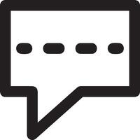 Comment icon image for element design of chat and communication symbol vector