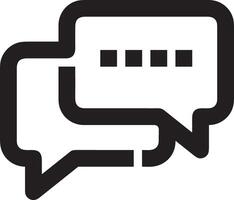 Comment icon image for element design of chat and communication symbol vector