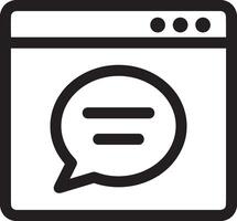 Comment icon image for element design of chat and communication symbol vector