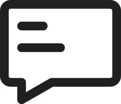 comentario icono imagen para elemento diseño de charla y comunicación símbolo vector