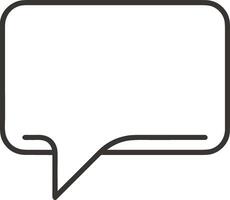 Comment icon image for element design of chat and communication symbol vector