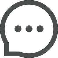 Comment icon image for element design of chat and communication symbol vector