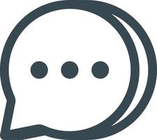 Comment icon image for element design of chat and communication symbol vector