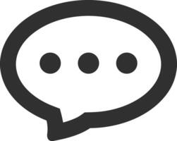 Comment icon image for element design of chat and communication symbol vector