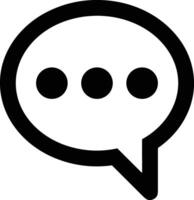 Comment icon image for element design of chat and communication symbol vector