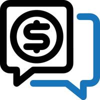 comentario icono imagen para elemento diseño de charla y comunicación símbolo vector