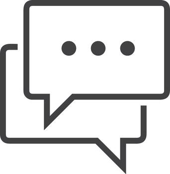 Comment icon image for element design of chat and communication symbol vector