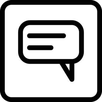 comentario icono imagen para elemento diseño de charla y comunicación símbolo vector