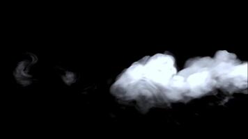 Smock effect with black background video