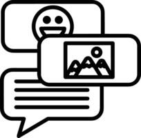 Comment icon image for element design of chat and communication symbol vector