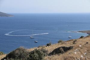 ver terminado el Mediterráneo mar a bodrum, Turquía foto