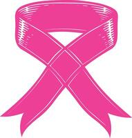 pink ribbon an international symbol of breast cancer awareness vector