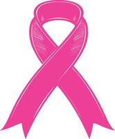 pink ribbon an international symbol of breast cancer awareness vector