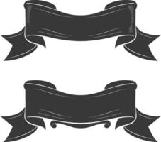 black ribbon a symbol of remembrance or mourning vector