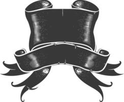 black ribbon a symbol of remembrance or mourning vector