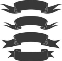 black ribbon a symbol of remembrance or mourning vector