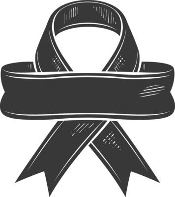 black ribbon a symbol of remembrance or mourning