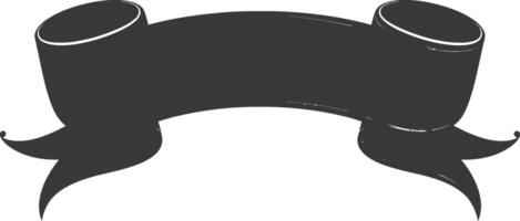 black ribbon a symbol of remembrance or mourning vector