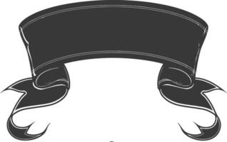 black ribbon a symbol of remembrance or mourning vector