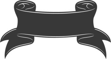 black ribbon a symbol of remembrance or mourning vector