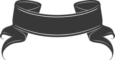 black ribbon a symbol of remembrance or mourning vector