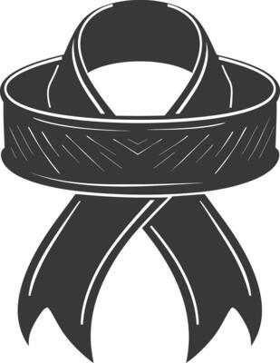 black ribbon a symbol of remembrance or mourning