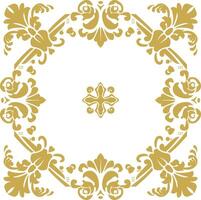 vintage frame and corners icon gold color only vector