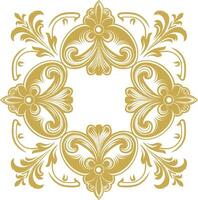 vintage frame and corners icon gold color only vector