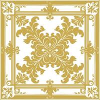 vintage frame and corners icon gold color only vector