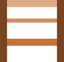 Brown wooden shelf icon png