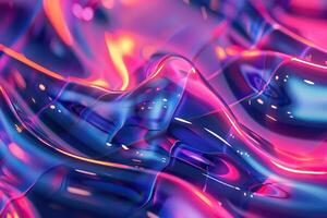 Colorful abstract holographic fantasy background. photo